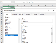 Excel Tarih Formatında Değişiklik Yapmak ve Kopyalama Sorunu