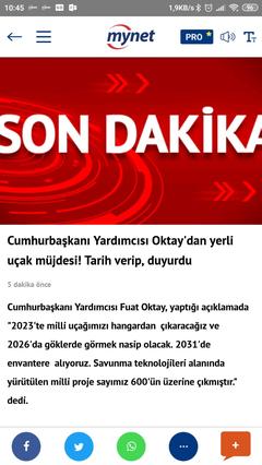 Yerli uçak geliyor (yersen) 