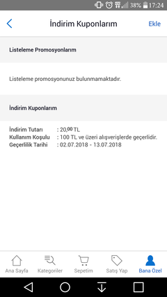 GİTTİGİDİYOR  AZ ÖNCE İNDİRİM KUPONU YÜKLEDİ 26.07.2018