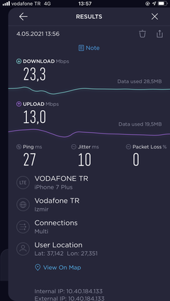 TÜM OPERATÖRLER 4,5G HIZ TESTİ [ANA KONU] 5G YE DOĞRU ADIM ADIM