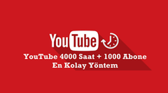 YouTube 1000 Abone Kasma Ücretsiz Taktik!