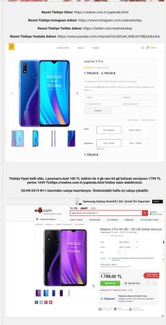 Realme 3 Pro Ana Konu ( SATIŞA ÇIKTI )