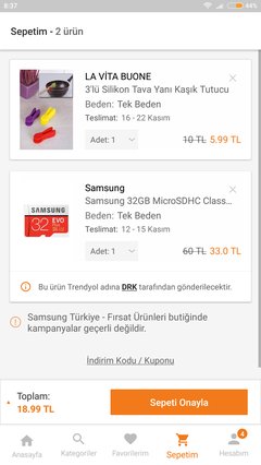 Samsung 32GB MicroSDHC Class 10 Evo Plus Hafıza Kartı - 33TL