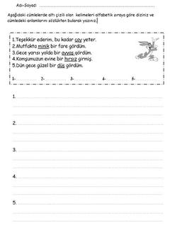 İLKOKULLAR İÇİN ETKİNLİK TEST VE UYGULAMALAR