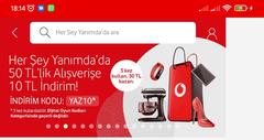 Vodafone Yanımda Haziran 51/10₺ İndirim Kodu ve Kampanyaları