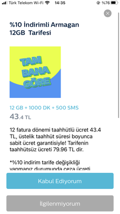 TÜRKTELEKOM KİŞİYE ÖZEL TEKLİFLER MEVCUT KULLANICAYA TARİFELER  İLK SAYFA GÜNCEL