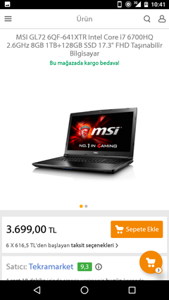  MSI GL72 6QF-641XTR Nasıldır?