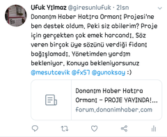 Donanım Haber Üyeleri Hatıra Ormanı - Bağış Gerçekleşti ! Sertifika Bekleniyor