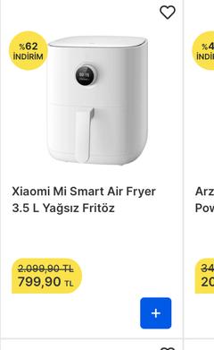 Xiaomi Mi smarter fritöz migros da 799 a düştü !!