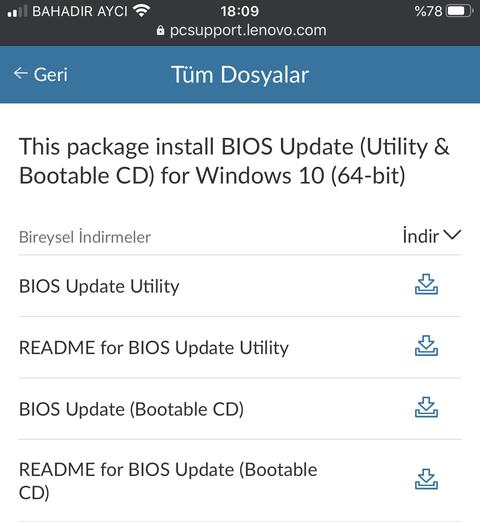 Lenovo ThinkPad Bios Patladı