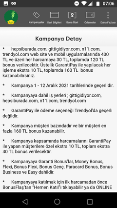 E-ticaret alışverişlerinize 120 TL bonus Aralık