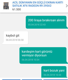 ACİL DÜNYANIN EN GÜÇLÜ EKRAN KARTI SATILIK