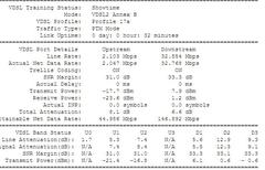 Modem ulaşılabilir Max VDSL hızı