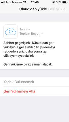 İOS 13 Whatsapp Yedeğini 12’ye Yükleme