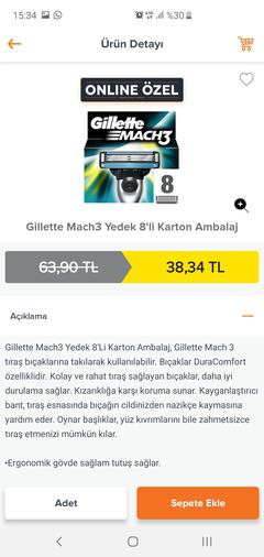 Migros Gillette Online Özel. (Stoklayin)