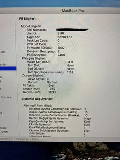 İNDİRİM ♻️23.5 ay TR Apple garantili - 2020 Macbook Pro 512 Gb 13inç - }}}} 10500 TL