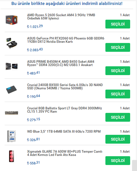 RTX 2060 Ekran kartlı sistem - Fikriniz nedir ?