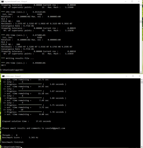 Euler3D Benchmark (Hesaplamalı Akışkanlar Dinamiği Testi)