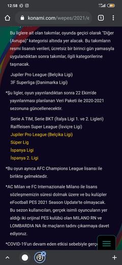 PES 2021'de Süper Lig neden 18 takım ?