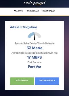 Netspeed Santral Mesefesi + Hız ve Port Sorgulama açıldı