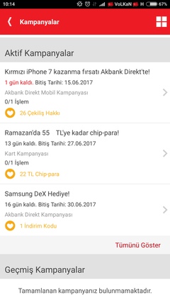 Akbank direkt iPhone 7 çekiliş