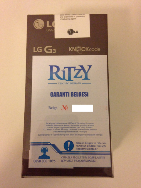 Sıfır LG G3 32 GB