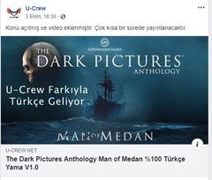 The Dark Pictures Anthology Man of Medan  ( TÜRKÇE YAMA İSTEK)