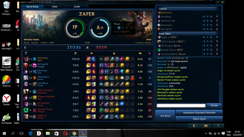 Bu performansa a+ verdi? (7 / 0 / 10)