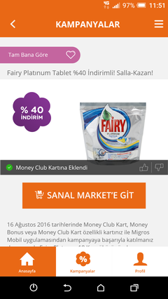  salla kazan başladı (fairy platinum 18 tablet)