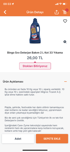 Migros Delist Ürünleri..