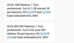 TT FATURASIZ HERYÖNE 500 DK 7 TL ! [BİTTİ]