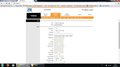 IP Kamera MODEM Port Açma Hakkında ve AYAR YARDIMI Lütfen
