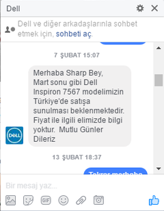  Dell 7567 (CES 2017 en iyi gaming laptop ödülü)TR ye gelir mi