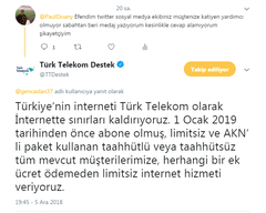 Türk Telekom Kota Uyarısı Hakkında