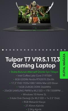Monster Tulpar t7 v19.5.1 17.3 gaming laptop