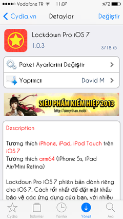  ~ iOS 7 - 7.1.2 Jailbreak ÇIKTI !!! ~ (JB Yapımı, Repo, Tweak ve SSS)