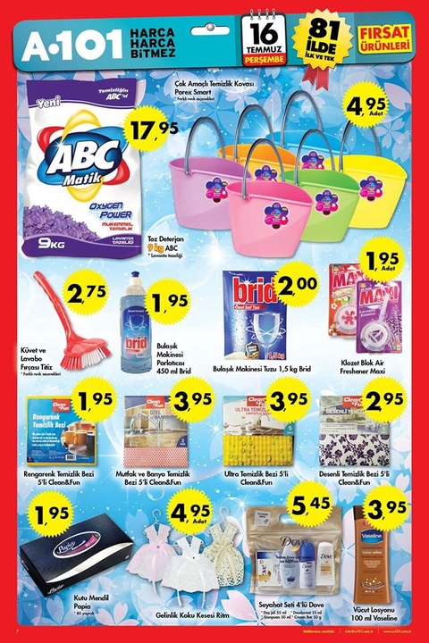 A101 16 Temmuz 2015 Aktüel