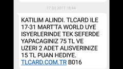 Tlcard 2x75 e 15 wp hediye