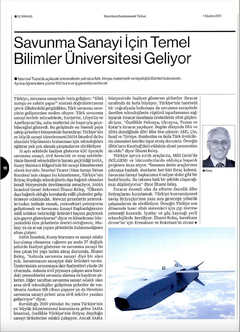 YENİ Temel Bilimler Üniversitesi Açılıyor