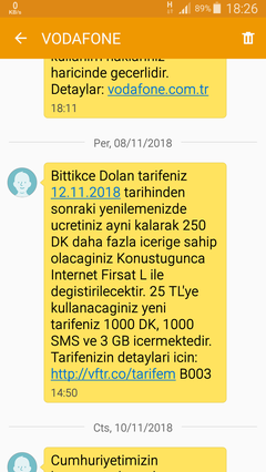 Vodafone Pişmanlıktır