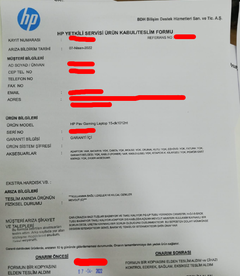 HP Teknik Servisi Cihaza Verdiği Zararı Kabul Etmiyor