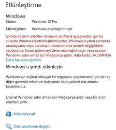 Rezil Windows 10! Etkinleştirme Sorunu!!