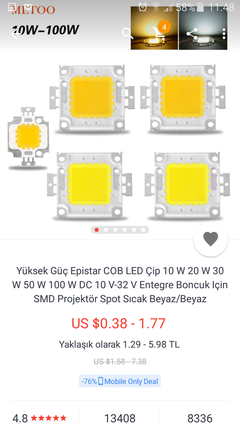  sis fari icin led yapimi