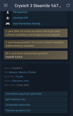 Crysis 3 steama gelmiş??