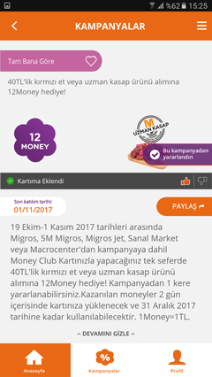 Migros Dana kuşbaşı 1 kg 28.90tl