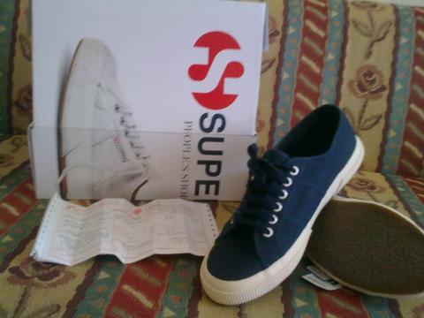 ll SIFIR Letoon Aker Ayakkabı ll - ll 1 Kez Giyilmiş Lacivert Superga ll
