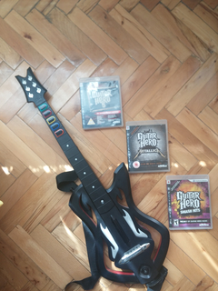  SATILIK---Orjinal Guitar Hero Gitarı(PS3) + Metallica + Guitar Hero 5 + GH Smash Hits