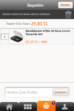  Black&Decker 40 Parça Cırcırlı Tornavida Seti 19,96 TL - HB