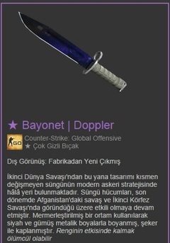  Satılık Bayonet Doppler (Ayrıca Bir Sorum Var)