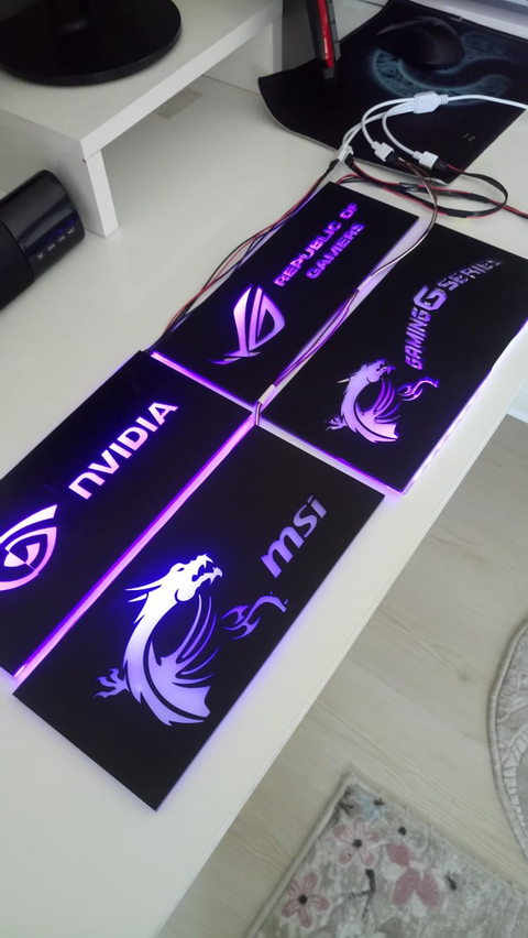 Özel yapım Ekran Kartı Backplate